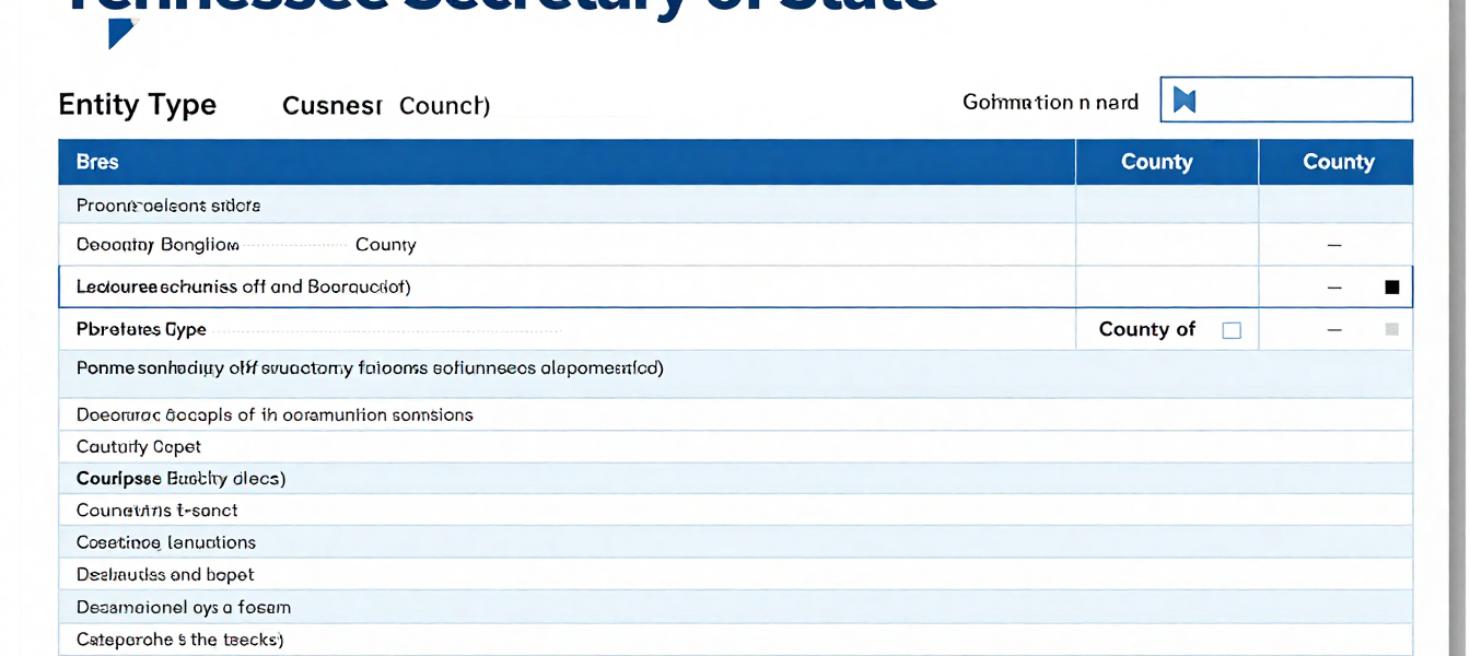 tennessee secretary of state business search