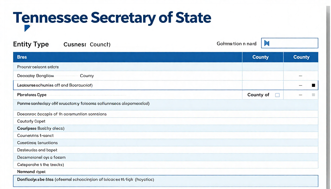 tennessee secretary of state business search