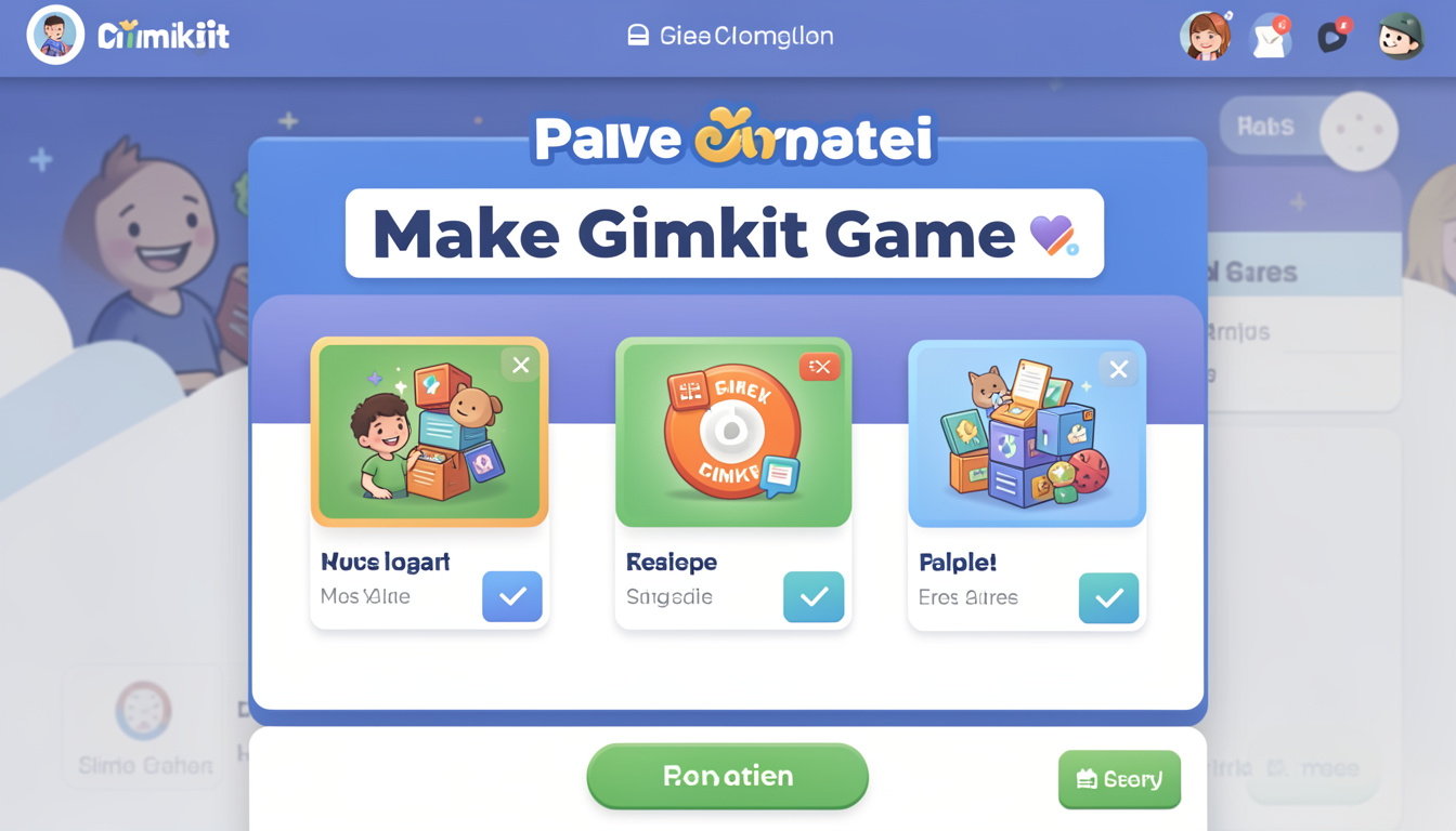 Make Gimkit Game